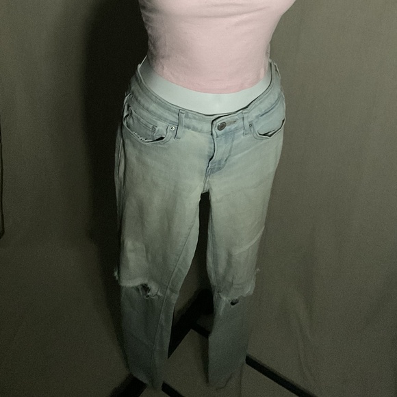 Light Levies Distressed Denim Skinny Jeans - Picture 1 of 9